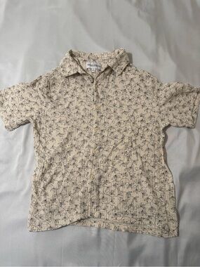 Thomas Sterling Cream Button-Up Shirt